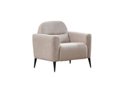 Adela 3-pieces (Sofa & Loveseat & Chair) Livingroom Set Cream in Cream - 101-ADE-ELI02-321