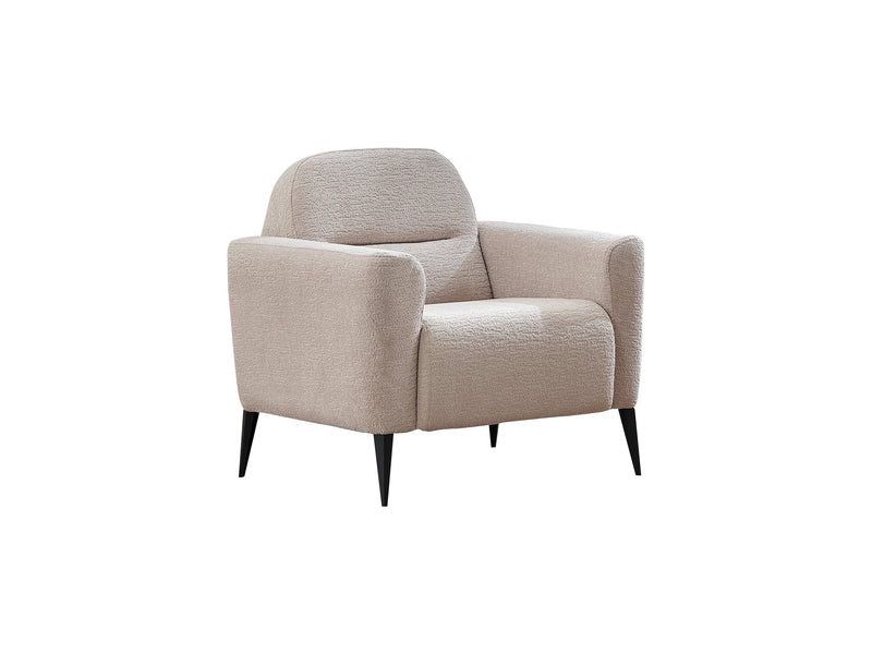 Adela 3-pieces (Sofa & Loveseat & Chair) Livingroom Set Cream in Cream - 101-ADE-ELI02-321