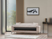 Adela 3-pieces (Sofa & Loveseat & Chair) Livingroom Set Cream in Cream - 101-ADE-ELI02-321