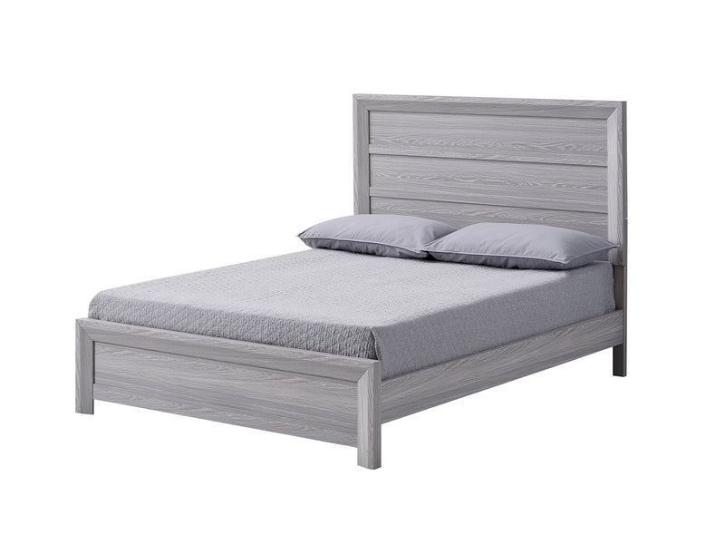 Adelaide Driftwood Queen Panel Bed - Gate FurnitureQueen Bed