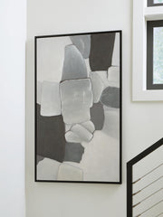 Adilson White/Gray/Black Wall Art - A8000463