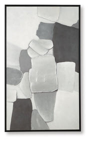 Adilson White/Gray/Black Wall Art - A8000463