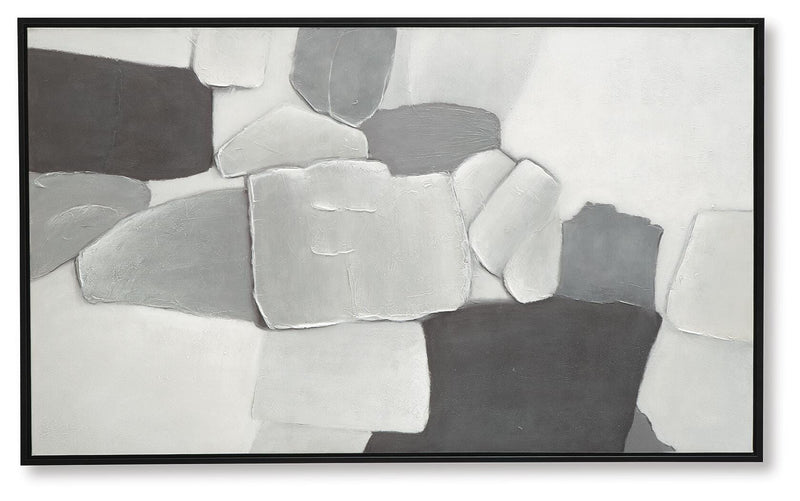 Adilson White/Gray/Black Wall Art - A8000463