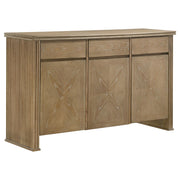 Adina 3-door 59-inch Sideboard Server Distressed Light Brown - 193615
