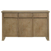 Adina 3-door 59-inch Sideboard Server Distressed Light Brown - 193615