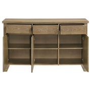 Adina 3-door 59-inch Sideboard Server Distressed Light Brown - 193615