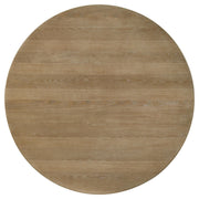 Adina 53-inch Round Wood Dining Table Distressed Light Brown - 193610