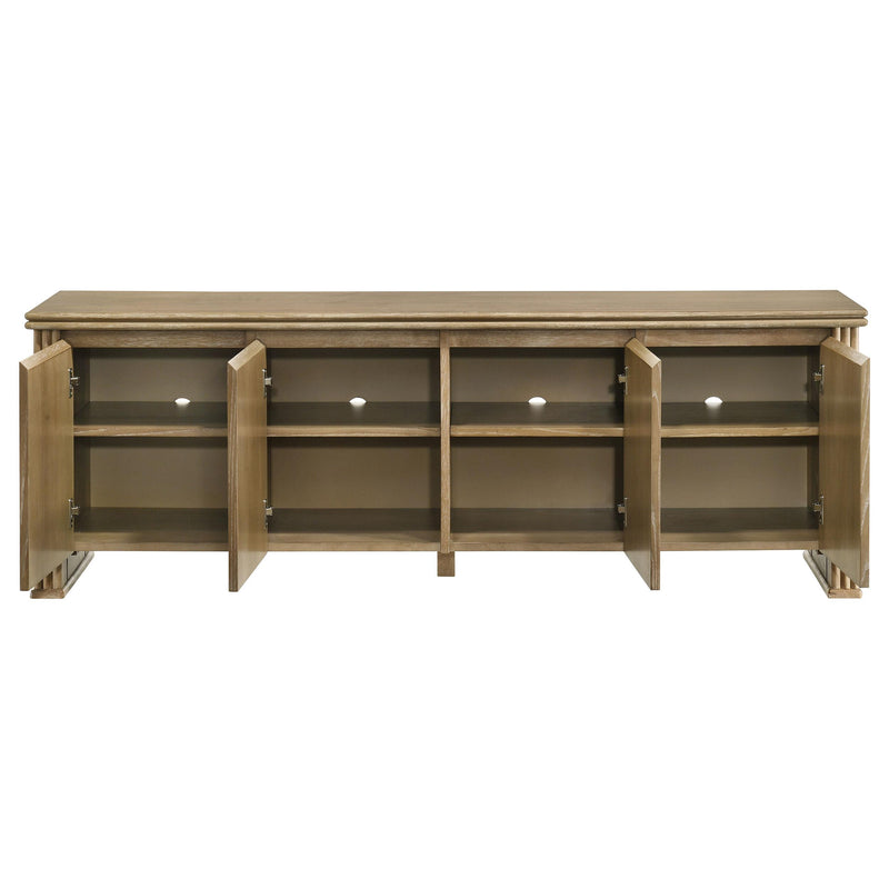 Adina 70-inch TV Stand Media Console Distressed Light Brown - 722933