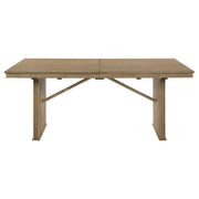 Adina 89-inch Extension Dining Table Distressed Light Brown - 193611