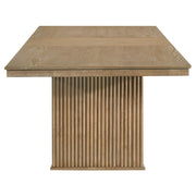 Adina 89-inch Extension Dining Table Distressed Light Brown - 193611