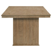 Adina 89-inch Extension Dining Table Distressed Light Brown - 193611
