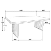 Adina Rectangular Wood Coffee Table Distressed Light Brown - 722858