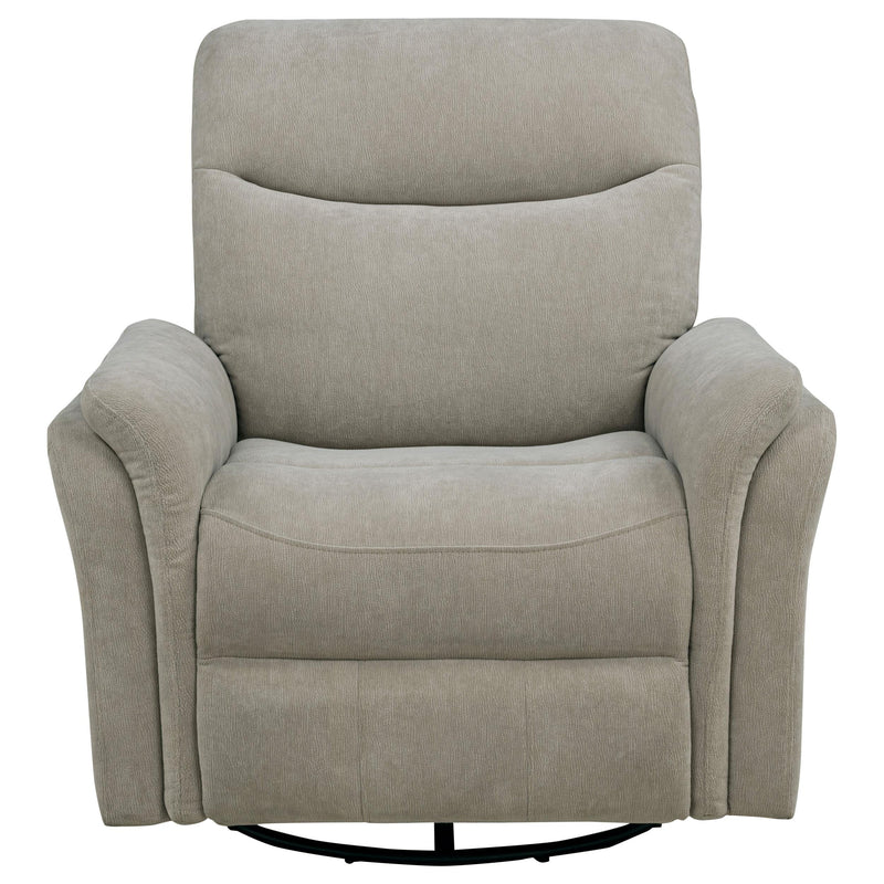 Adler Upholstered Power Swivel Glider Recliner Greige - 610423P