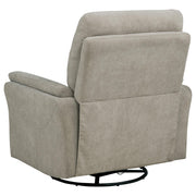 Adler Upholstered Power Swivel Glider Recliner Greige - 610423P