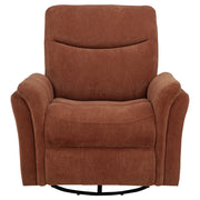 Adler Upholstered Power Swivel Glider Recliner Rust - 610433P
