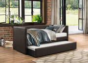 Adra Black Twin Daybed with Trundle - Gate FurnitureDaybed