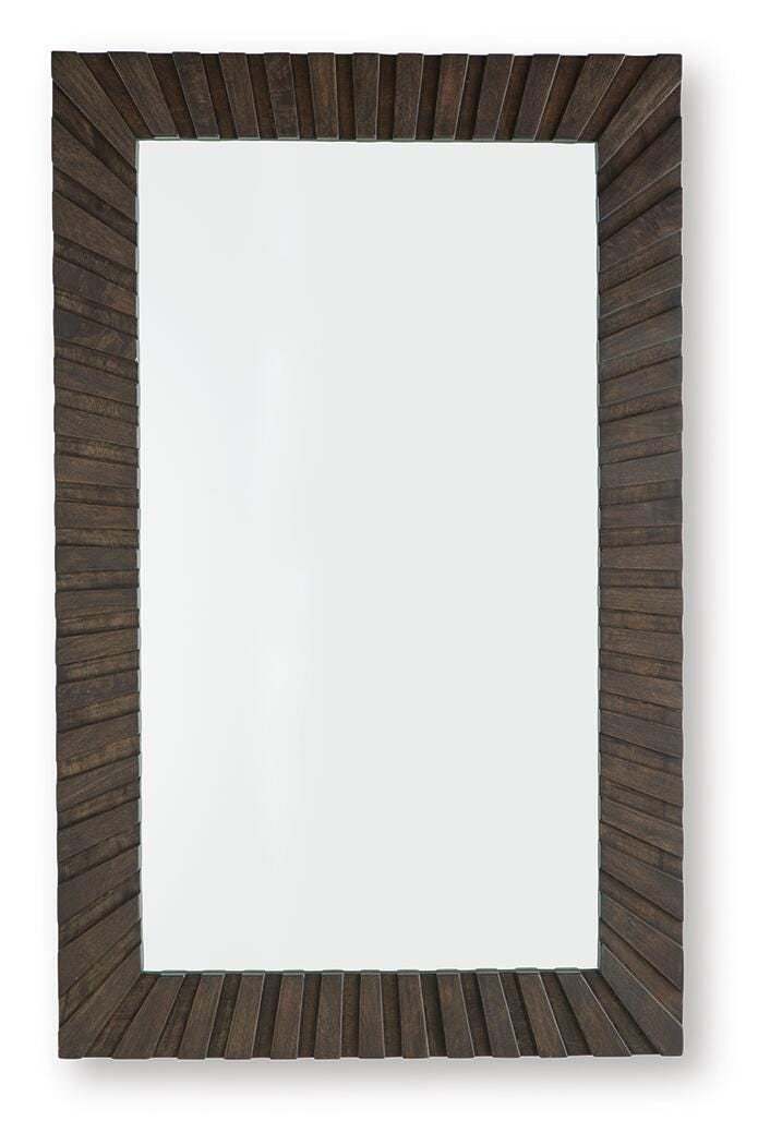 Advin Dark Brown Accent Mirror - A8010428