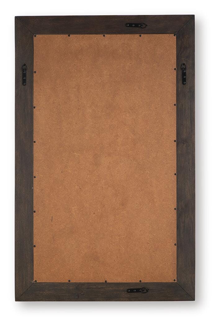 Advin Dark Brown Accent Mirror - A8010428