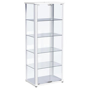 Aero 4-shelf Display Curio Cabinet with LED Lighting White - 950399