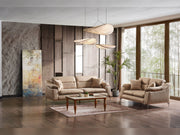 Ahsen 3-pieces (Sofa & 2 Chair) Livingroom Set Beige in Beige - 200-AHS-MODBEIGE-311
