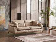 Ahsen 3-pieces (Sofa & 2 Chair) Livingroom Set Beige in Beige - 200-AHS-MODBEIGE-311