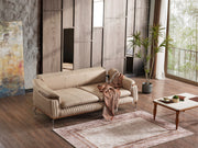 Ahsen 3-pieces (Sofa & 2 Chair) Livingroom Set Beige in Beige - 200-AHS-MODBEIGE-311