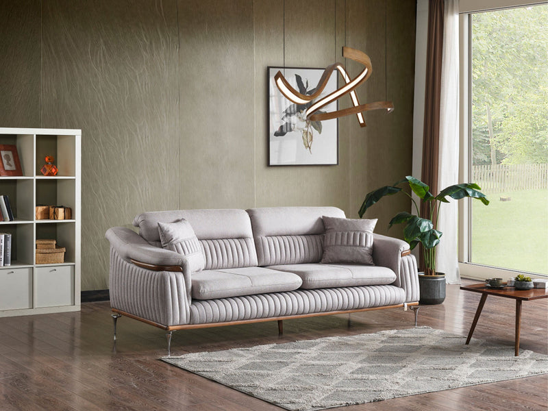 Ahsen 3-pieces (Sofa & Loveseat & Chair) Livingroom in Beige - 200-ELIF-AHS-MOD-BEI-321