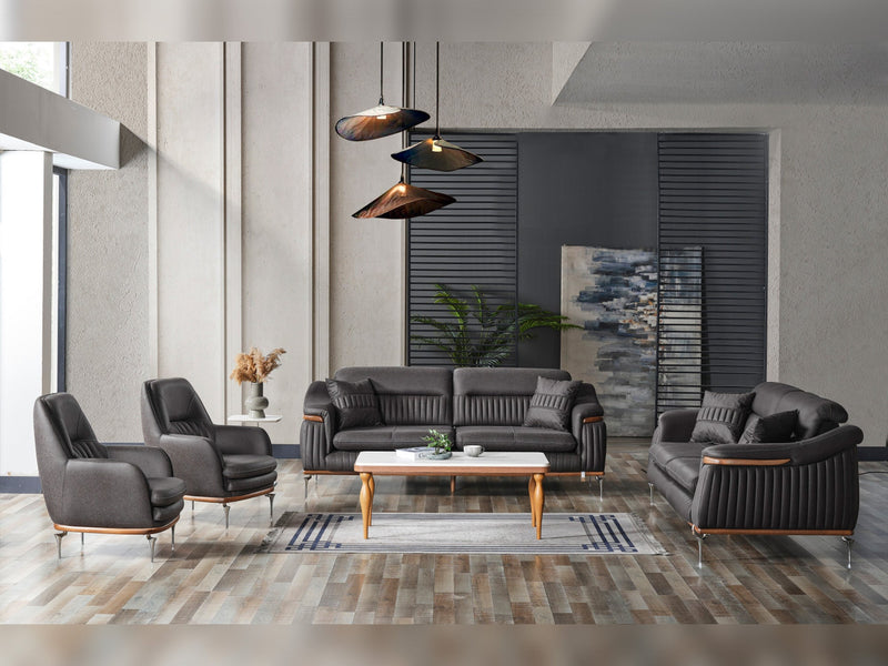 Ahsen 3-pieces (Sofa & Loveseat & Chair) Livingroom in Beige - 200-ELIF-AHS-MOD-BEI-321