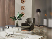 Ahsen 3-pieces (Sofa & Loveseat & Chair) Livingroom in Light Grey - 200-ELIF-AHS-MOD-LGRY-321