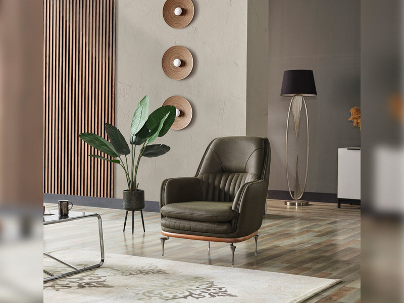 Ahsen 3-pieces (Sofa & Loveseat & Chair) Livingroom in Light Grey - 200-ELIF-AHS-MOD-LGRY-321