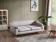 Ahsen 3-pieces (Sofa & Loveseat & Chair) Livingroom in Light Grey - 200-ELIF-AHS-MOD-LGRY-321