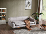 Ahsen 3-pieces (Sofa & Loveseat & Chair) Livingroom in Light Grey - 200-ELIF-AHS-MOD-LGRY-321