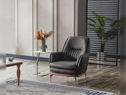 Ahsen 3-pieces (Sofa & Loveseat & Chair) Livingroom Set Dark Grey in Dark Grey - 200-AHS-MODDGRAY-321
