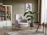Ahsen 3-pieces (Sofa & Loveseat & Chair) Livingroom Set Light Grey in Light Grey - 200-AHS-MODLGRAY-321