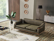 Ahsen 4-pieces (2 Sofa & 2 Chair) Livingroom Set Khaki in Khaki - 200-AHS-MODHAKI-3311