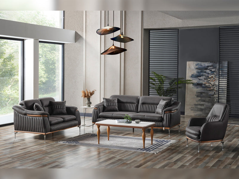Ahsen Chair in Anthracite - 200-ELIF-AHS-MOD-ANT-B