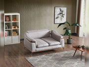 Ahsen Convertible Loveseat in Khaki - 200-ELIF-AHS-MOD-KHA-2
