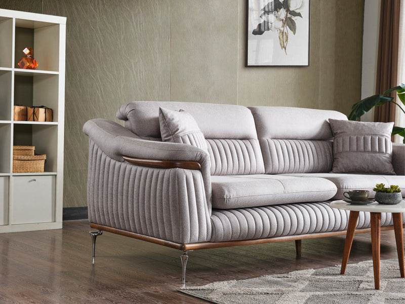 Ahsen Convertible Loveseat in Khaki - 200-ELIF-AHS-MOD-KHA-2