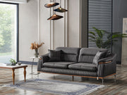 Ahsen Convertible Loveseat in Light Grey - 200-ELIF-AHS-MOD-LGRY-2
