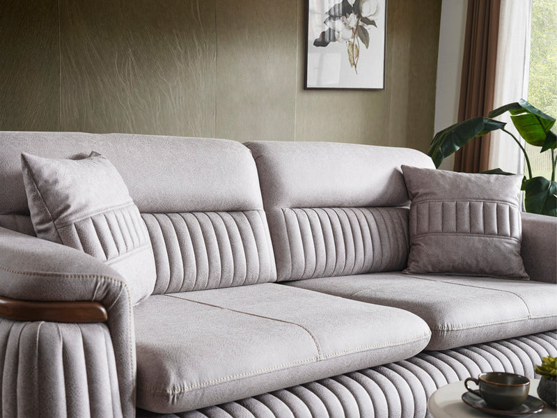 Ahsen Convertible Loveseat in Light Grey - 200-ELIF-AHS-MOD-LGRY-2