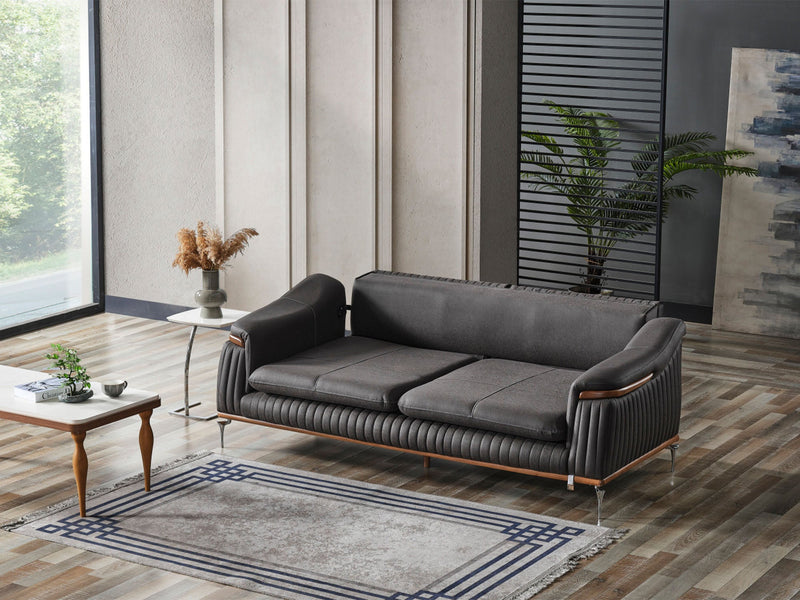 Ahsen Convertible Loveseat in Light Grey - 200-ELIF-AHS-MOD-LGRY-2