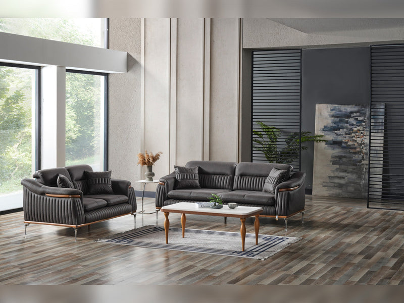 Ahsen Convertible Loveseat in Light Grey - 200-ELIF-AHS-MOD-LGRY-2