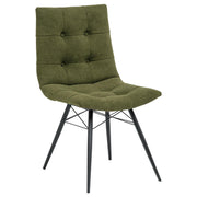Aiken Fabric Upholstered Dining Side Chair Saddle Forest Green (Set of 4) - 110332FRT