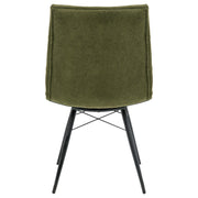 Aiken Fabric Upholstered Dining Side Chair Saddle Forest Green (Set of 4) - 110332FRT
