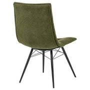 Aiken Fabric Upholstered Dining Side Chair Saddle Forest Green (Set of 4) - 110332FRT