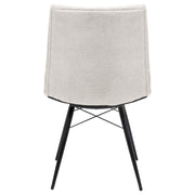 Aiken Fabric Upholstered Dining Side Chair Saddle Stone White (Set of 4) - 110332STN