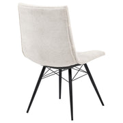 Aiken Fabric Upholstered Dining Side Chair Saddle Stone White (Set of 4) - 110332STN