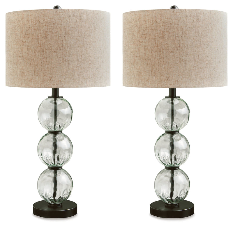 Airbal Clear/Black Table Lamp (Set of 2) - L431604