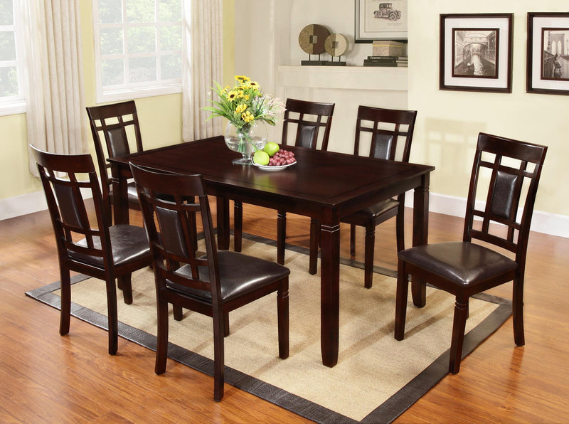 Ajuga 7Pc Wooden Dinette With Pu Cushion (7 In 1) - Gate FurnitureCounter Height Set