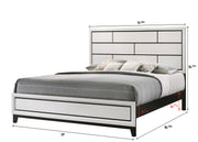 Akerson Chalk King Panel Bed - Gate FurnitureKing Bed